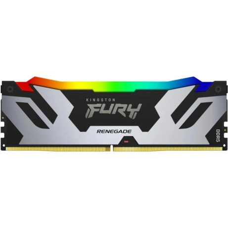 Kingston FURY Renegade/DDR5/24GB/7200MHz/CL38/1x24GB/RGB/Black/Silv