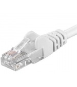 Patch kabel UTP RJ45-RJ45 level 5e 0.5m, bílá