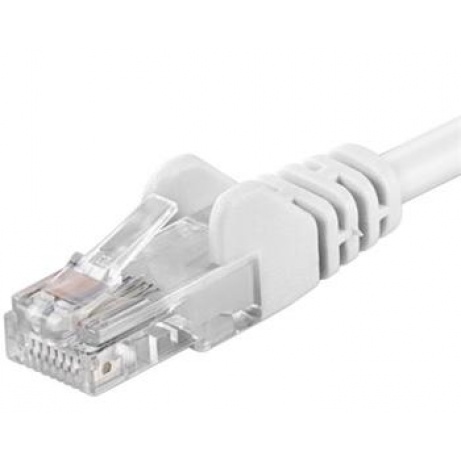 Patch kabel UTP RJ45-RJ45 level 5e 0.5m, bílá