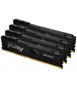 KINGSTON DIMM DDR4 64GB (Kit of 4) 3600MT/s CL18 FURY Beast Černá