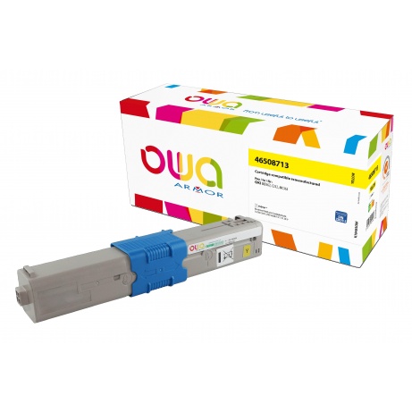 OWA Armor toner kompatibilní s OKI 46508713, 1500st, žlutá/yellow