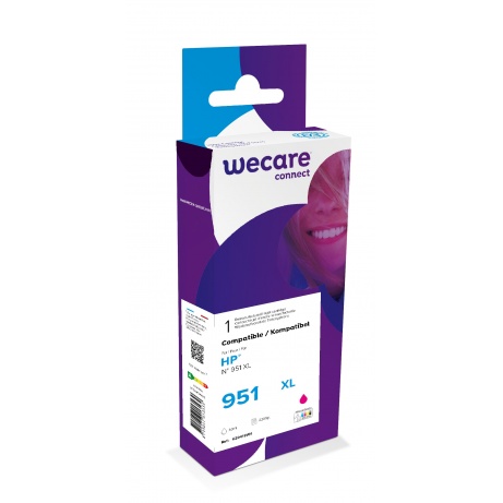 WECARE ARMOR ink kompatibilní s HP CN047AE, červená/magenta