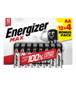 Energizer LR6/16 Max AA 12+4 zdarma