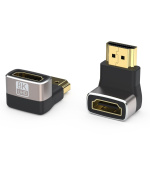 PREMIUMCORD Adaptér spojka 8K HDMI A - HDMI A, F/M, zahnutá do pravého úhlu 90°