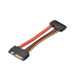 PREMIUMCORD Kabel SATA + napájení prodlužovací k HDD, 15cm