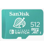 SanDisk MicroSDXC karta 512GB for Nintendo Switch (R:100/W:90 MB/s, UHS-I, V30,U3, C10, A1) licensed Product,Super Mario