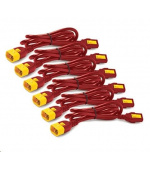 APC Power Cord Kit (6 ks), Locking, C13 to C14, 1.8m, Red