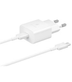 Samsung cestovní nabíječka EP-T1510EWE + kabel USB-C, 15W, bílá (OOB bulk)