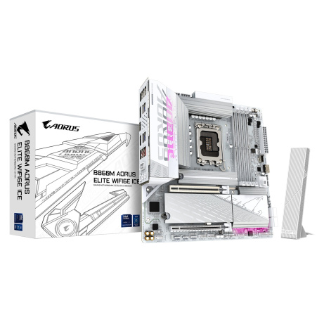 GIGABYTE B860M AORUS ELITE WIFI6E ICE/LGA 1851/mATX