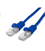 Kabel C-TECH patchcord Cat6, UTP, modrý, 1m