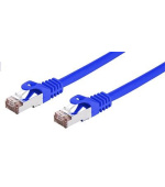 C-TECH kabel patchcord Cat6, FTP, modrý, 0,25m