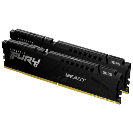 KINGSTON DIMM DDR5 16GB (Kit of 2) 6000MT/s CL30 ECC FURY Beast XMP Černá