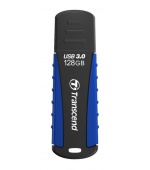 TRANSCEND Flash Disk 128GB JetFlash®810, USB 3.0 (voděodolný, nárazuvzdorný) (R:90/W:40 MB/s) černá/modrá