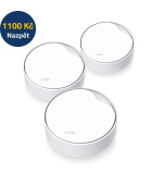 TP-Link Deco X50-PoE (3-pack) WiFi6 Mesh (AX3000,2,4GHz/5GHz,1x2,5GbELAN/WAN,1xGbELAN/WAN,1xPoE)