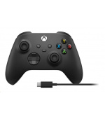 Xbox Wireless Controller černý + USB-C kabel