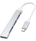 PremiumCord Hub USB-C na USB 3.2A + 3x USB 2.0