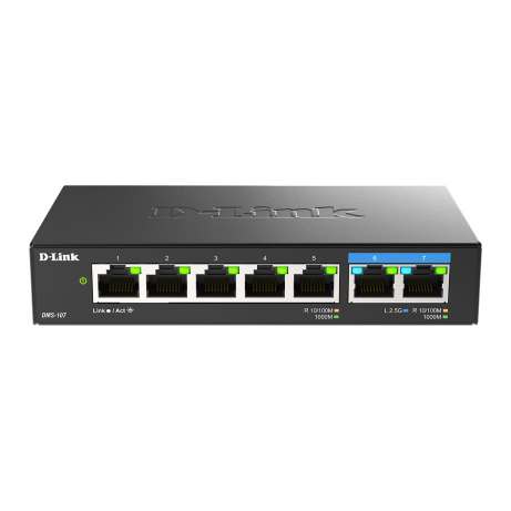 D-Link DMS-107/E 7-Port Multi-Gigabit Unmanaged Switch