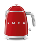 Smeg KLF05RDEU mini rychlovarná konvice, 0,8 l / 3 šálky, 1400 W, styl 50. let, červená