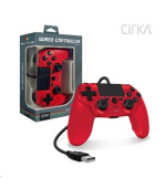 Cirka NuForce Wired Game Controller for PS4/PC/Mac (Red)