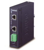 Planet IPOE-173S napájení po ethernetu IEEE802.3bt, 70W, 1xGbE, DIN, IP30, -40 až 75 C