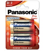 PANASONIC Alkalické baterie Pro Power LR20PPG/2BP D 1,5V (Blistr 2ks)