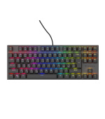 Genesis tichá herní klávesnice THOR 303/TKL/RGB/Outemu Peach/Drátová USB/CZ-SK layout/Černá