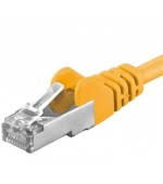 Premiumcord Patch kabel CAT6a S-FTP, RJ45-RJ45, AWG 26/7 5m, žlutá