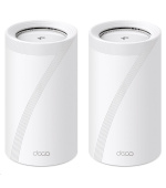 TP-Link Deco BE85(2-pack) WiFi7 Mesh(BE22000,2,4GHz/5GHz/6GHz,1x10GbELAN/WAN,1xSFP+/10GbELANcombo,2x2,5GbELAN/WAN,1xUSB)