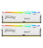 KINGSTON DIMM DDR5 32GB (Kit of 2) 6800MT/s CL34 Non-ECC FURY Beast RGB EXPO, Bílá