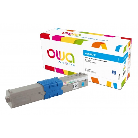 OWA Armor toner kompatibilní s OKI 46508711, 3000st, modrá/cyan