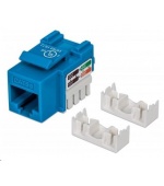 Intellinet Cat5e Keystone Jack, UTP, Blue, Punch-down