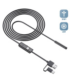 W-Star Endoskopická kamera UCAM8x2 sonda 8mm 2m měkký kabel HD USB konektor 3v1