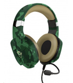 TRUST sluchátka GXT 323C Carus Gaming Headset, jungle camo