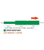 Niimbot štítky na kabely RXL 12,5x109mm 65ks Green pro D11 a D110