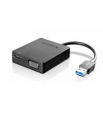 LENOVO adaptér Universal USB 3.0 to VGA/HDMI - přenos signálu přes VGA nebo HDMI