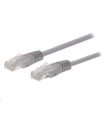 C-TECH kabel patchcord Cat5e, UTP, šedý, 50m