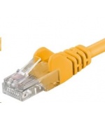 PREMIUMCORD Patch kabel UTP RJ45-RJ45 CAT5e 1.5m žlutá