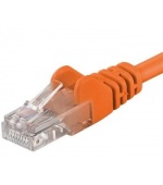 Patch kabel UTP RJ45-RJ45 level 5e 1m oranžová