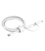 Belkin 2v1 kabel USB-C + Lightning bílý