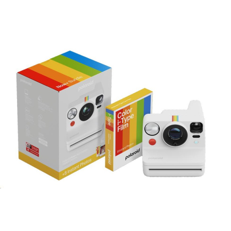 Polaroid Now+ Gen 3 White Bundle with Color Film (8 photos)