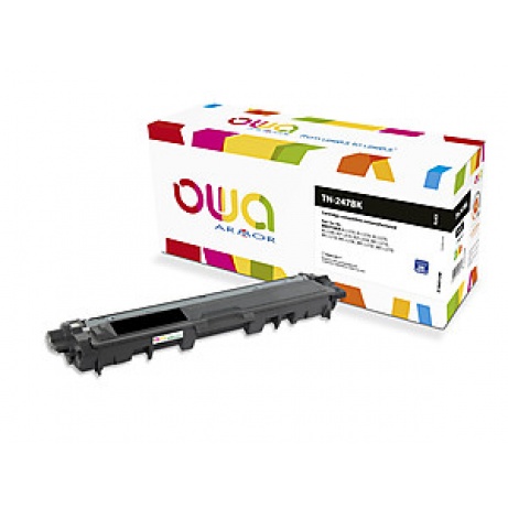 OWA Armor toner kompatibilní s Brother TN-247BK, 3000st, černá/black