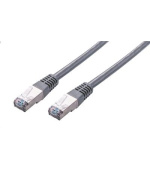 C-TECH kabel patchcord Cat5e, FTP, šedý, 2m