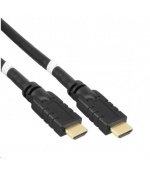 PREMIUMCORD Kabel HDMI High Speed with Ether.4K@60Hz, se zesilovačem,30m, 3x stínění, M/M, zlacené konektory