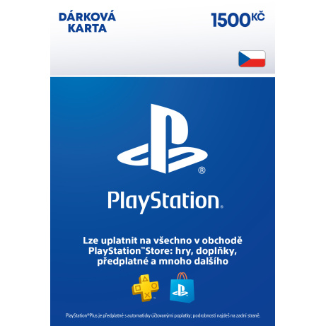 ESD CZ - PlayStation Store el. peněženka - 1500 Kč