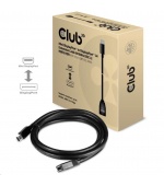 Club3D Prodlužovací kabel Mini DisplayPort 1.4 na DisplayPort 8K 60Hz DSC 1.2 HBR3 HDR Bidirectional (M/F), 1m