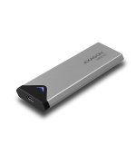 AXAGON EEM2-UG2, USB-C 10Gbps - M.2 NVMe SSD ARROW box, stříbrný