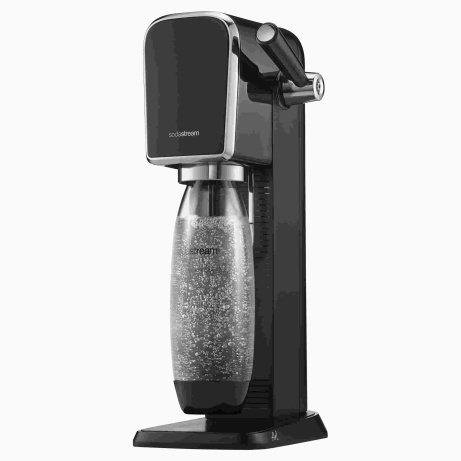 BAZAR - SodaStream ART výrobník sody, mechanický, 1l láhev, bombička s CO2, černý - Poškozený obal (Komplet)