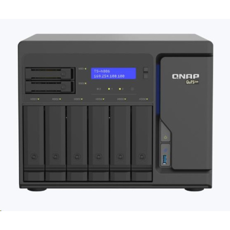 QNAP TS-h886-D1602-8G (2C/XeonD-1602/3,2GHz/8GBRAM/8xSATA/2xM.2/4x2,5GbE/3xUSB3.2/2xPCIe)