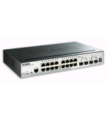 D-Link DGS-1510-20 20-Port Gigabit Stackable SmartPro Switch, 16x gigabit RJ45, 2x 10G SFP+ port, 2x SFP port