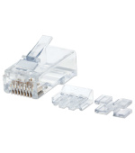 Intellinet konektor RJ45, Cat6A, UTP, 50µ, drát, 80 ks v nádobě